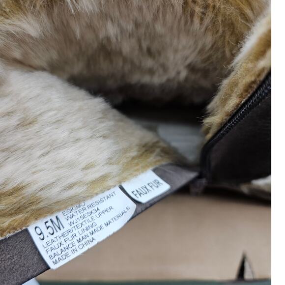 Jambu Women's‎ Eskimo Dark Brown Boots Fur Lined Size 9.5 New with Box Zip Up - Picture 10 of 10